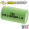 Exell Battery 1/2AA 1.2V  Rechargeable Flat Top Battery  for DIY, FRS, Keypads, Alarms EBC-505-0 - alternate 3